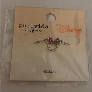 Disney Pura Vida Necklace with Red Bow